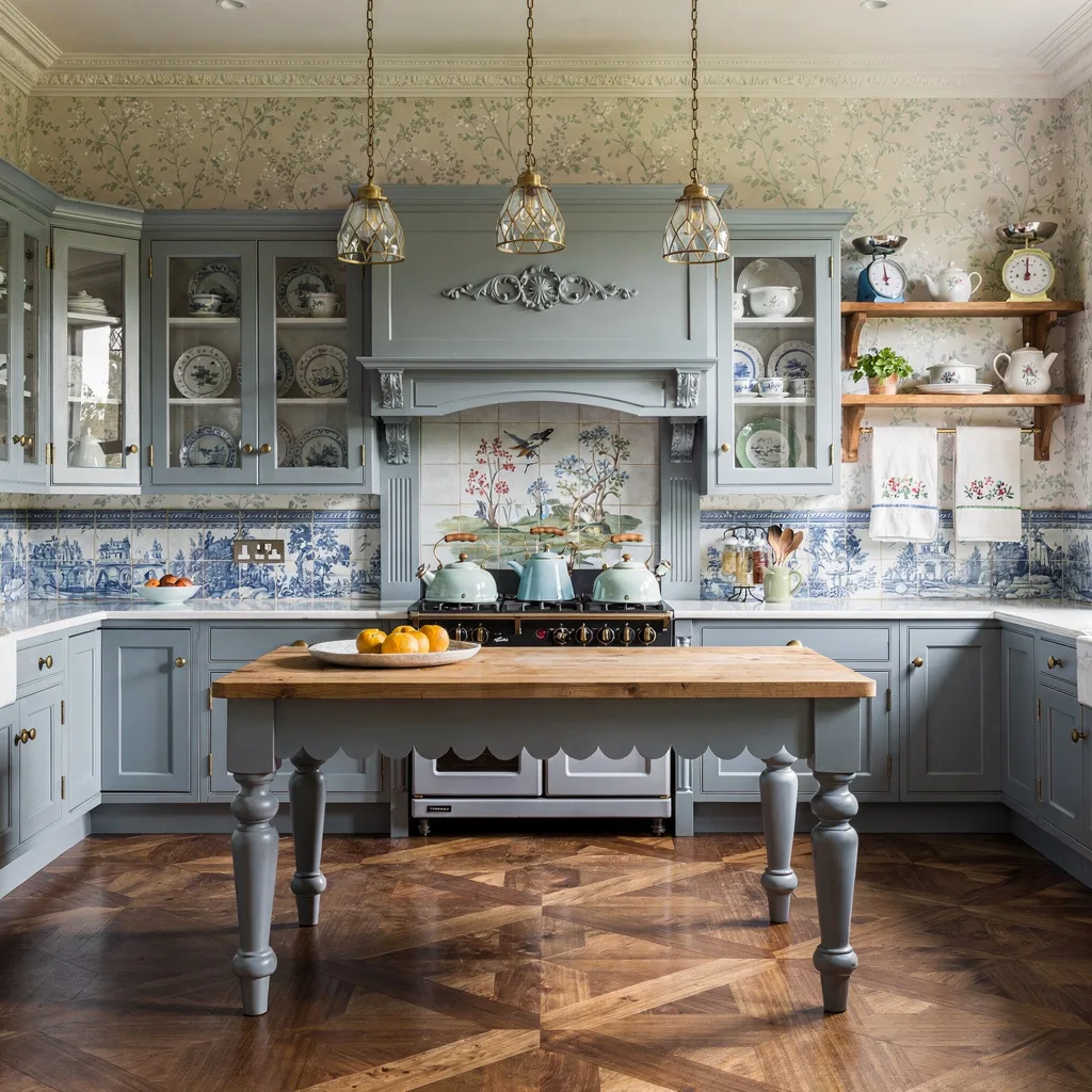 Build a Butcher-Block Island (Soft-Blue Cabinets or Bust)