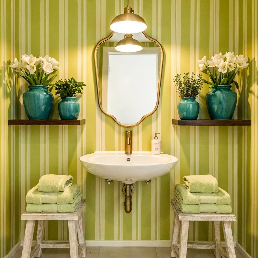 Powder Room Pop: Make Stripes Great Again