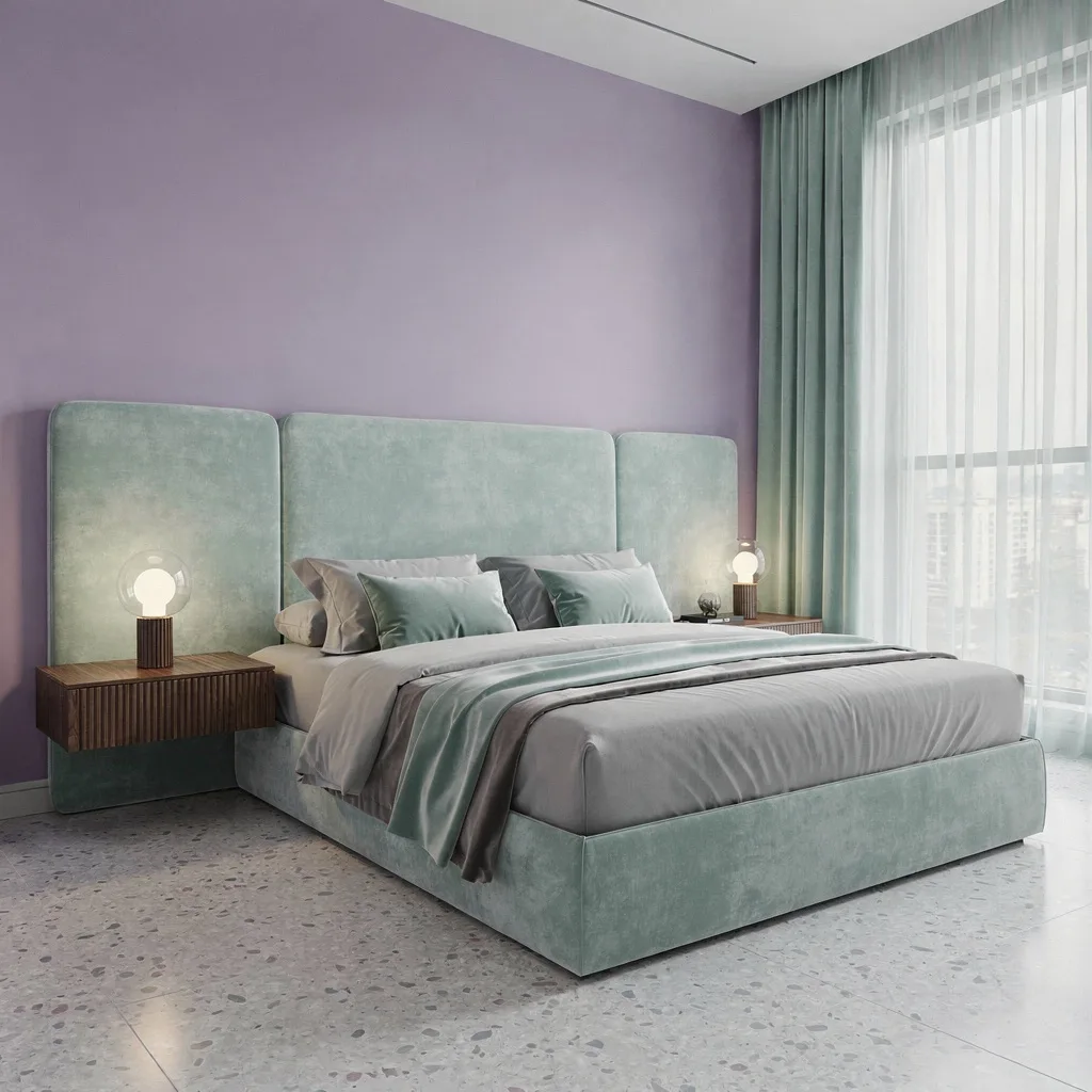 Lavender, Mint & Dove Gray: The Sleep-Over-At-Your-Own-Bedroom Moment