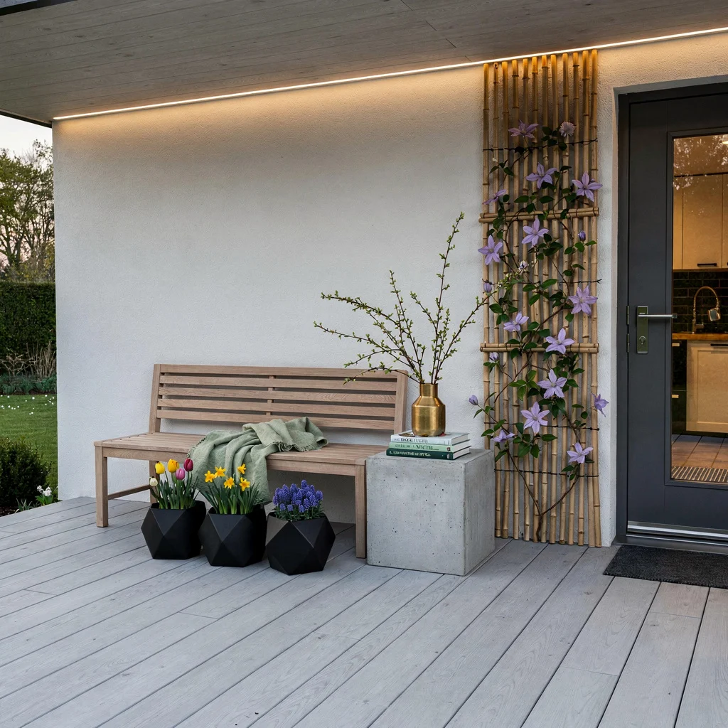 Sleek Scandi Porch: Master Minimalism, Ditch the Boring