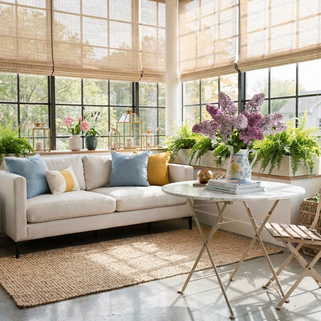 Sunroom Sanctuary (Minimalist, Not Mall Food Court)