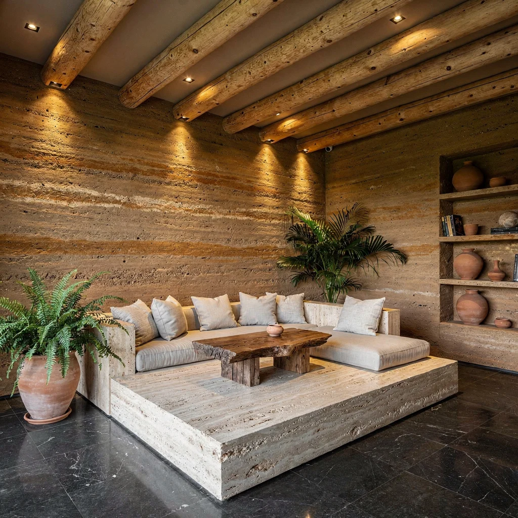 Go Full Cave-Dweller With Rammed Earth Walls and Basalt