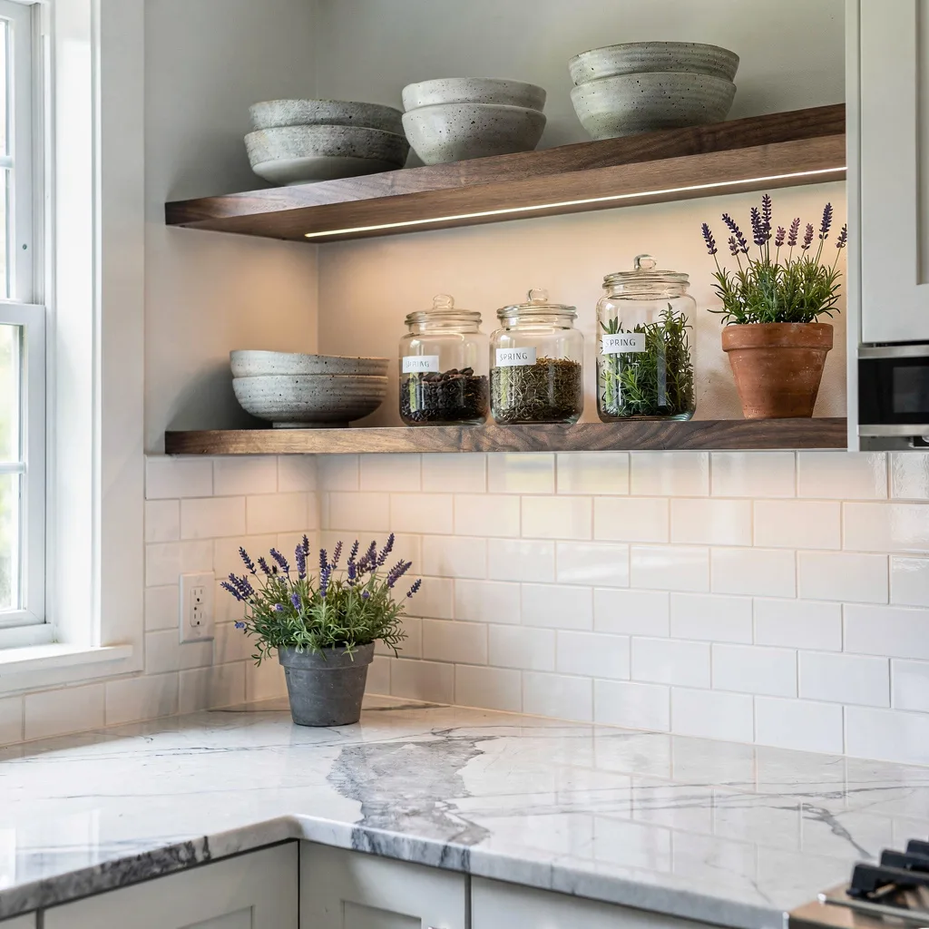 Open Shelving in the Kitchen (Show Off, Don’t Clutter Up)