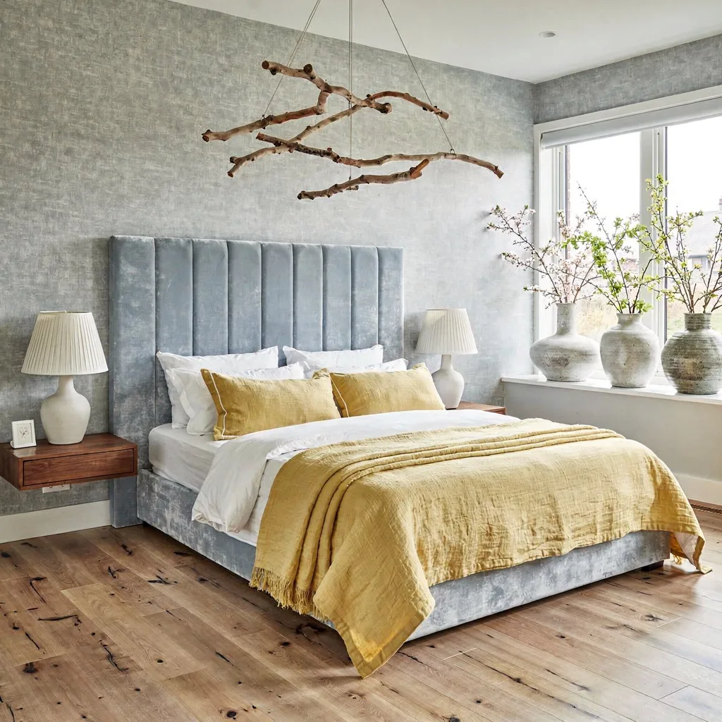 Bedroom Bliss: Where Blue Is a Mood-Setter