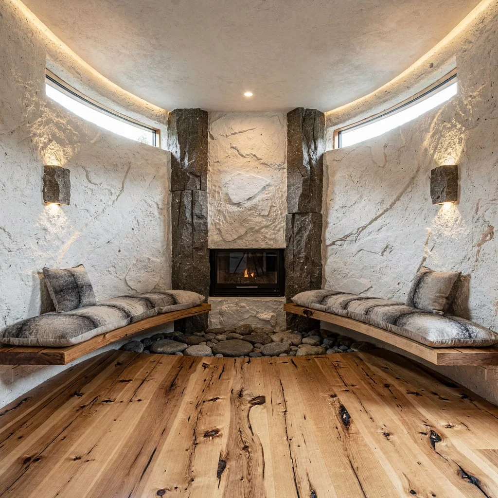 Get Sculptural With Exposed Concrete and Rugged Basalt