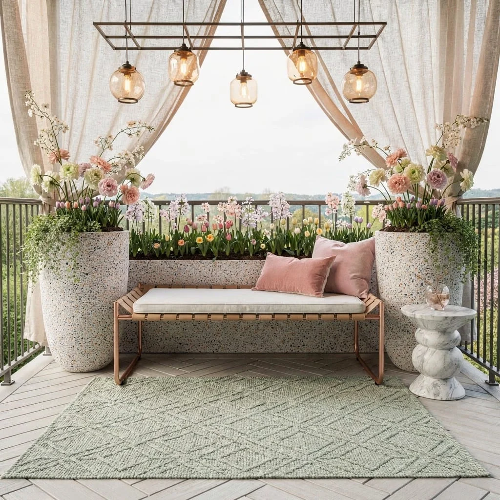 Go Big or Go Home with Chunky Terrazzo and Layered Blooms