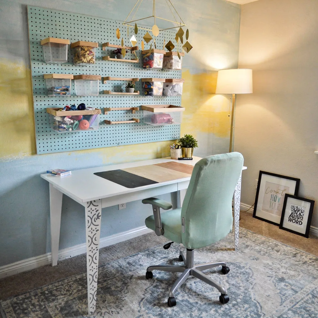 4. Organize with a Custom Pegboard Wall