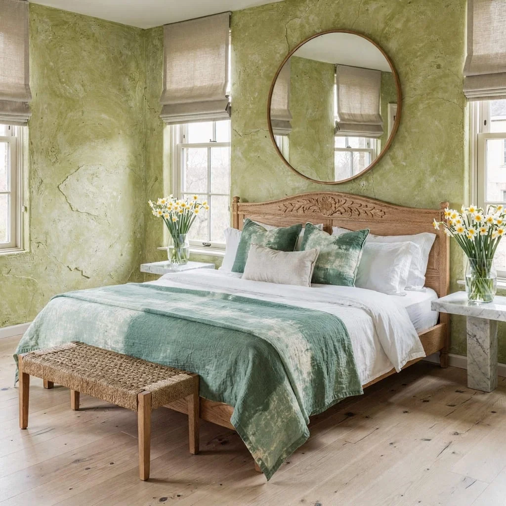 Play with Plaster Walls and Birch Floors for a Fresh Retreat