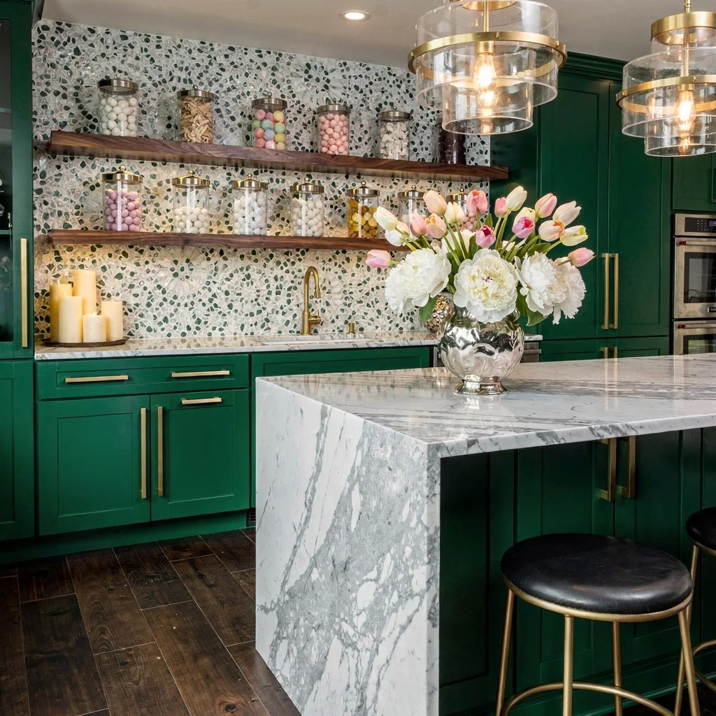 Turn Up the Luxe With Emerald and Gold