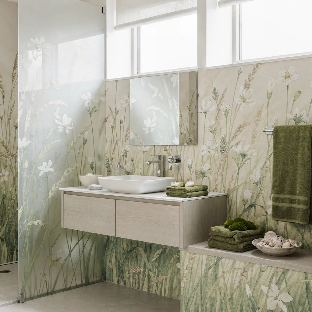 Turn Your Bathroom Into a Meadow Because Why Not