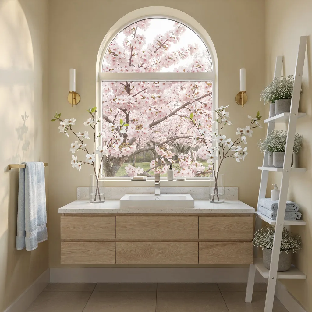 Chase Daylight With Cream Walls and Cherry Tree Views