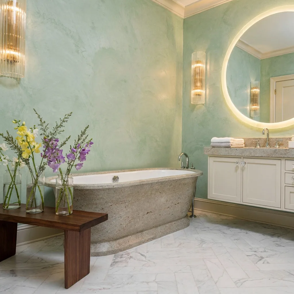 Venetian Plaster and Marble Floors—Go Full Opera