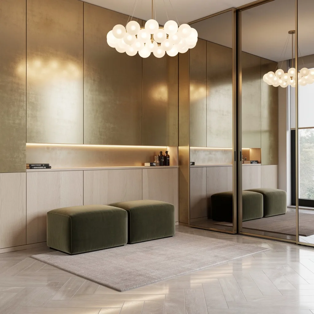 Ottomans + Brass Game: Sumptuous Entry for Lazy Kings