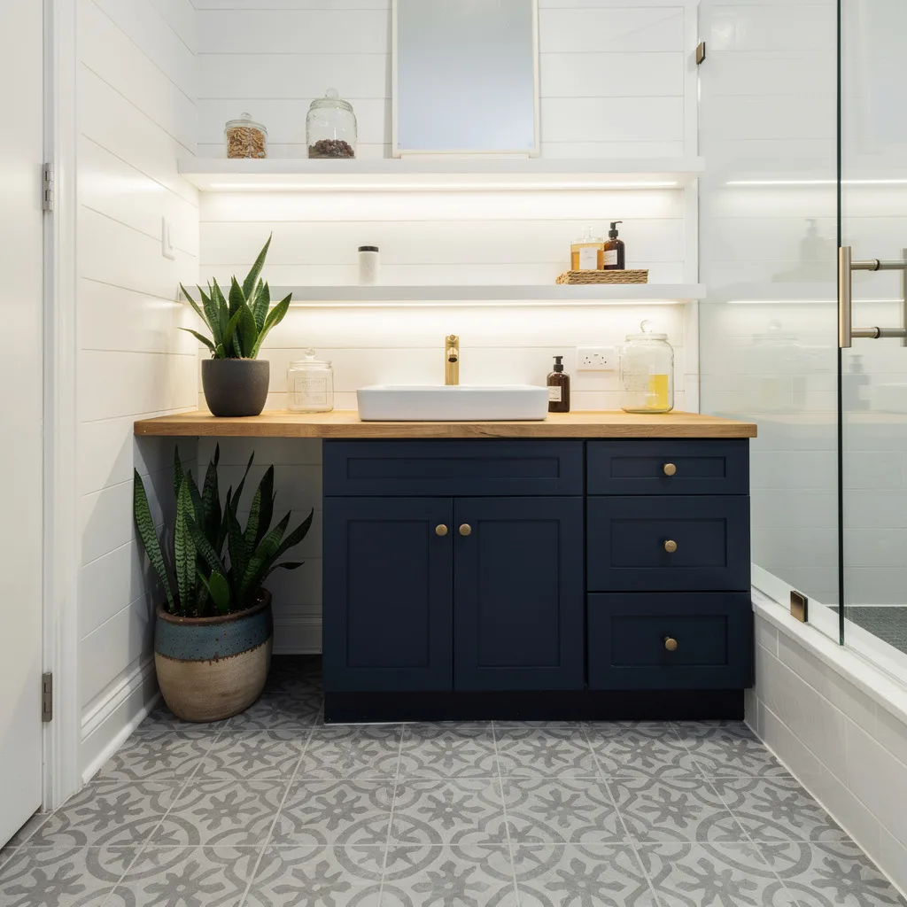 Be Bold With Shiplap and Navy (Because White Is Not a Personality)