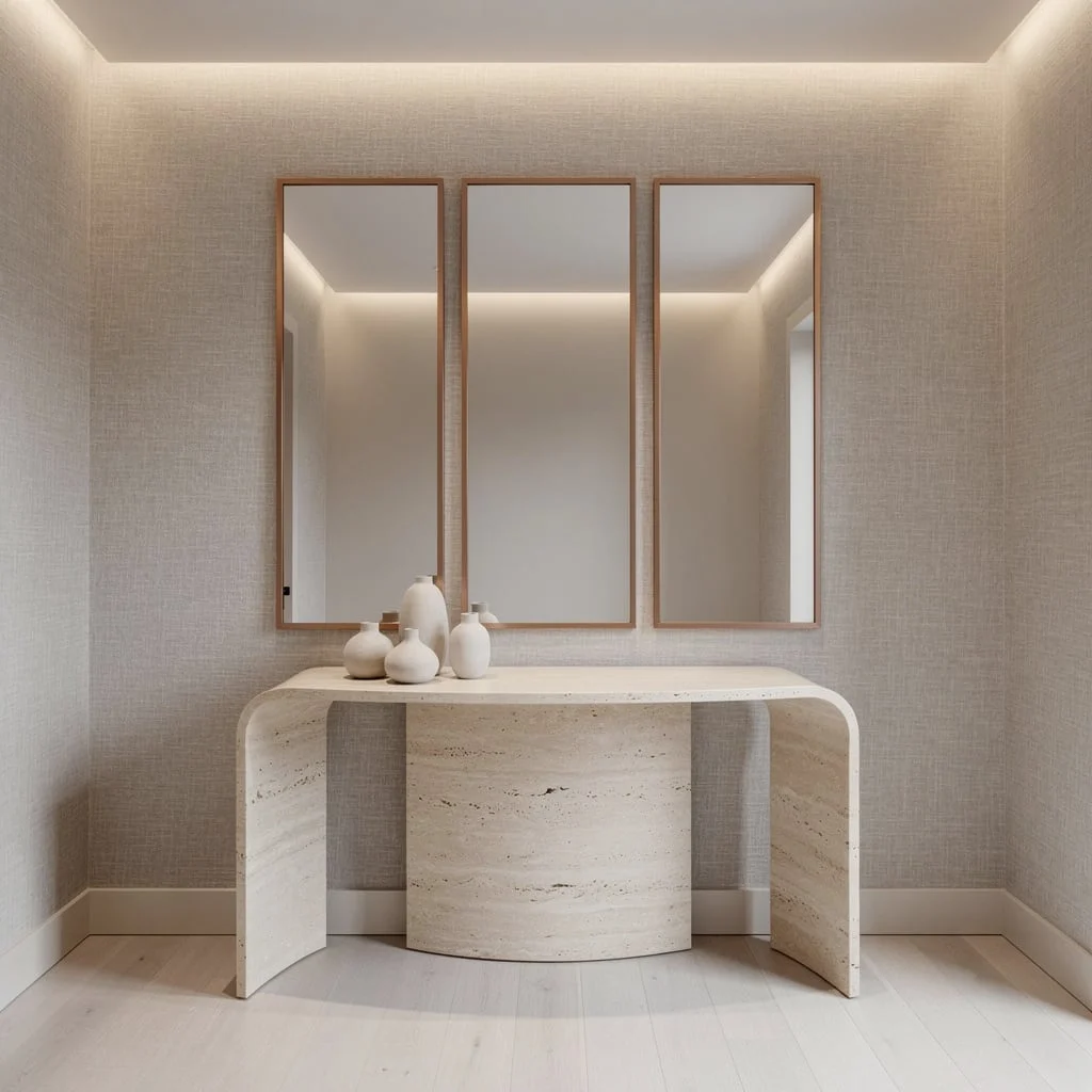 Copper Triptych Mirrors—Straight Out of a Designer’s Moodboard