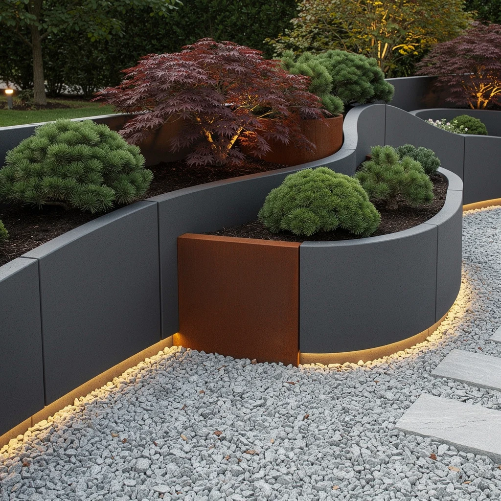 Curves Only: Graphite Panels, Weathersteel Beds, and Granitic Flow