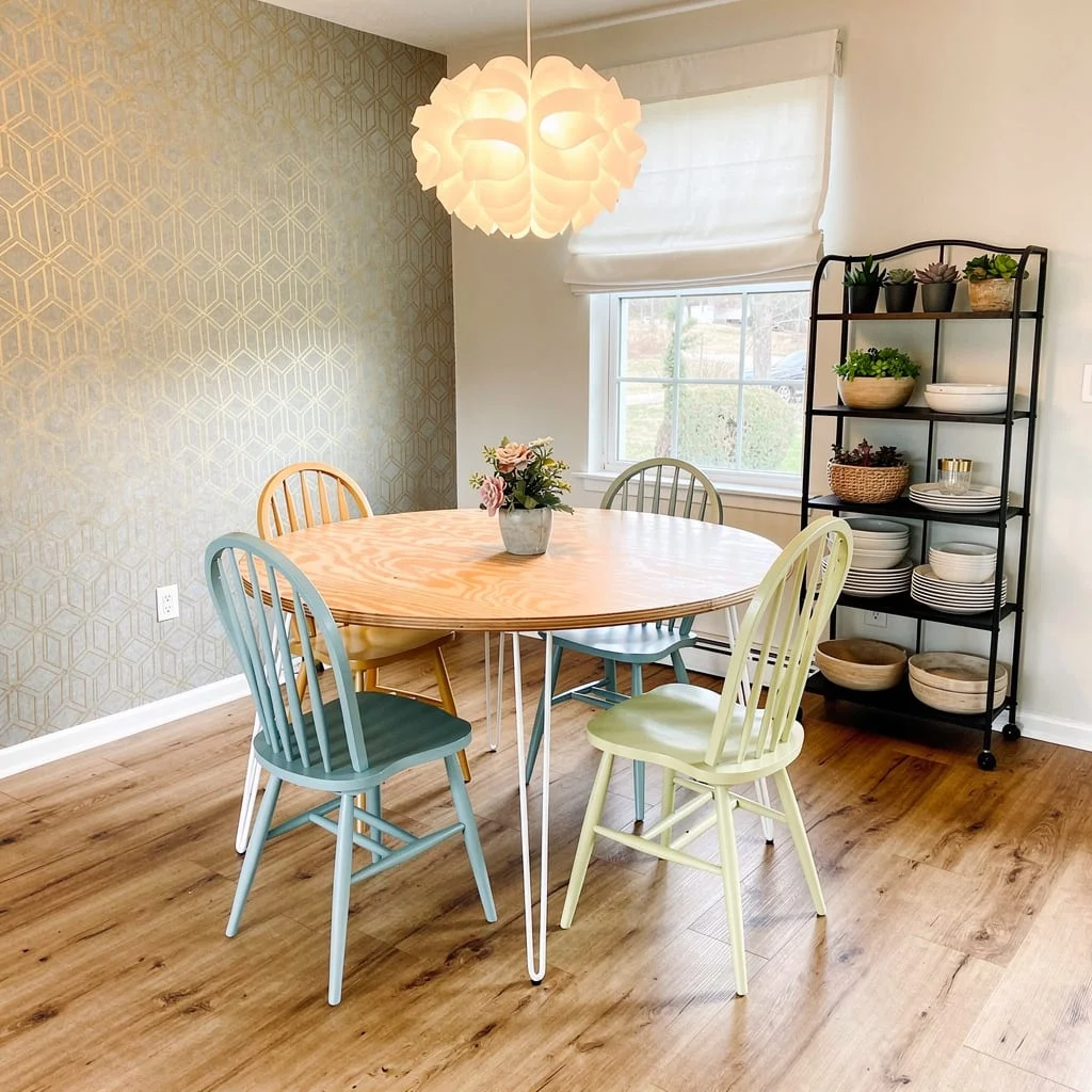 Pastel Power Moves With Mismatched Chairs