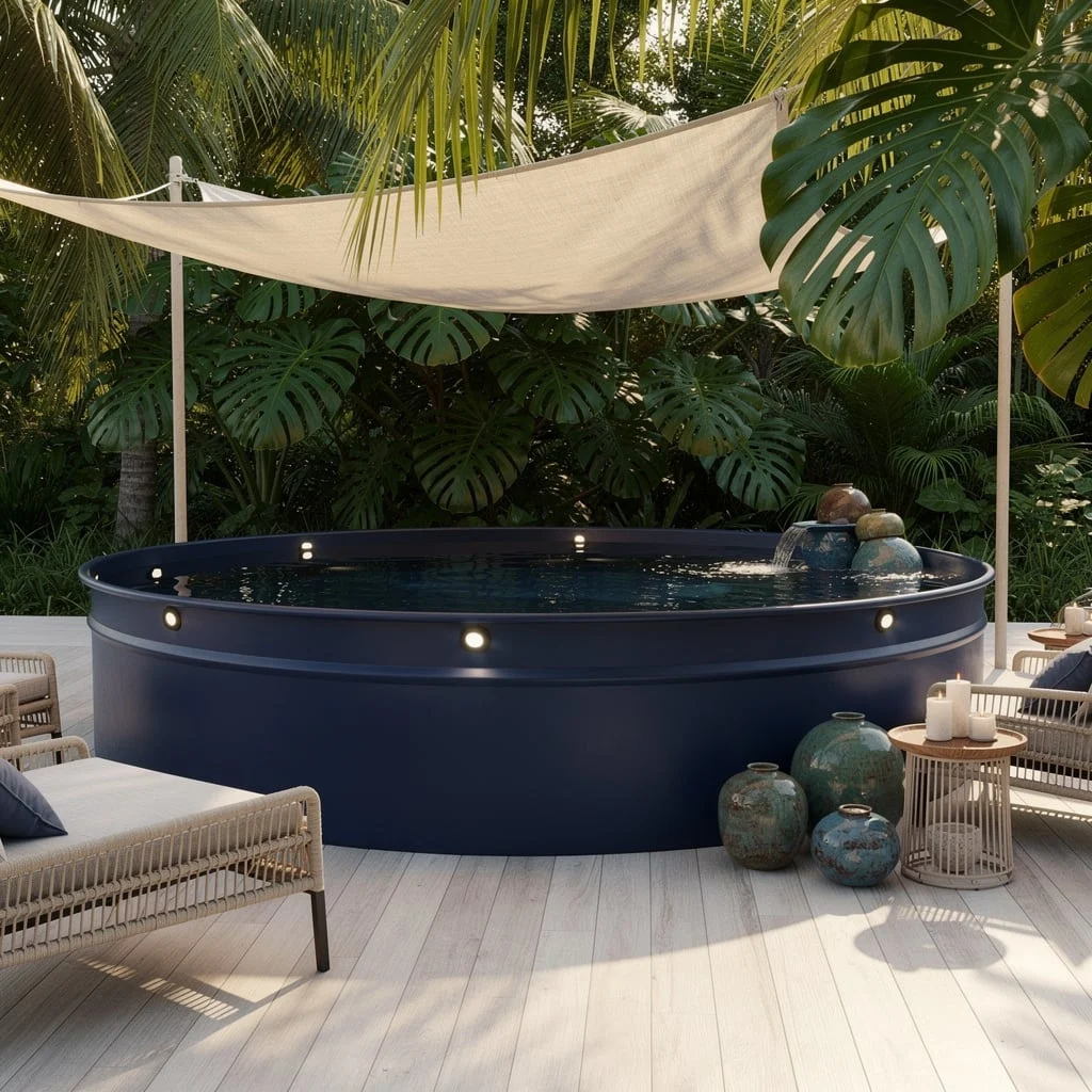 Tropical Vibes Only: Luxe Lounge for Poolside Royalty