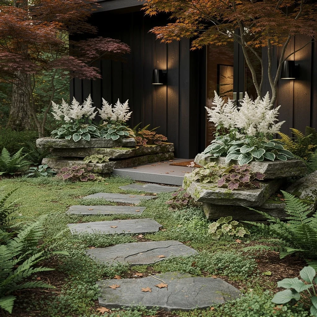 Woodland Luxe: Stepping Stones and Layered Green
