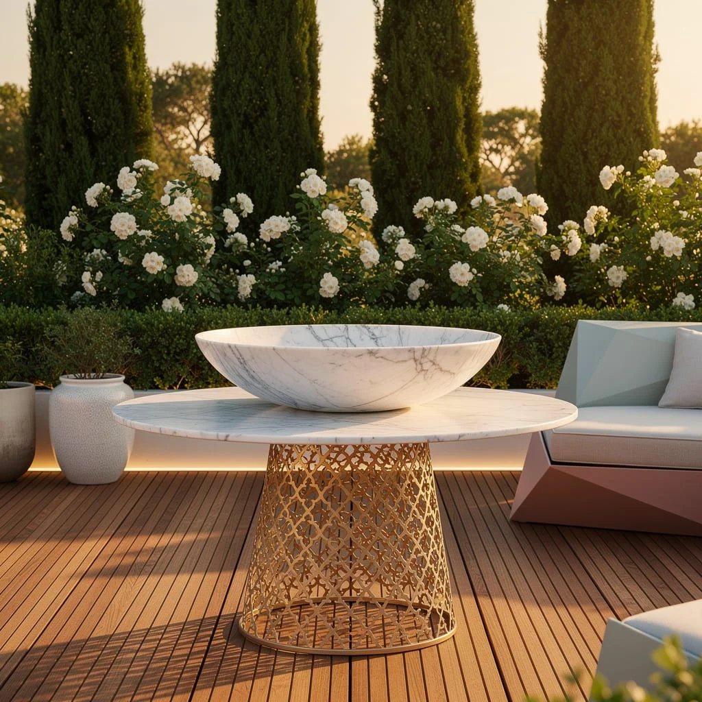 Carrara & Champagne: Serve Freshness with Italian Swagger