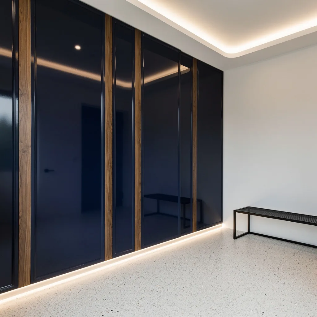 3. Navy Lacquer Walls for Drama Nerds