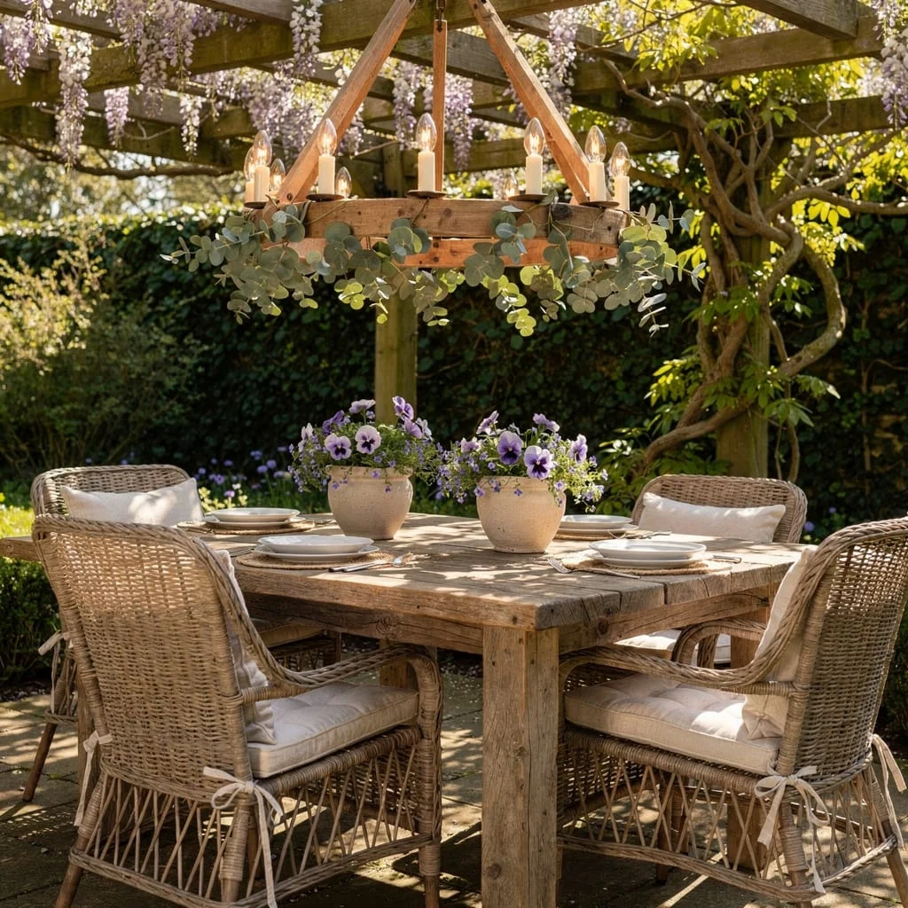 Drape a DIY Chandelier Over Your Farm Table Like a Pro