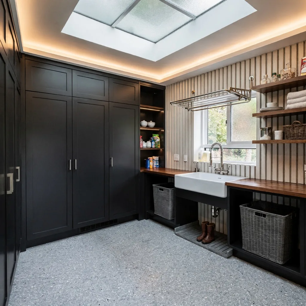 Moody Minimalism: Matte Black Cabinetry Is The Moment