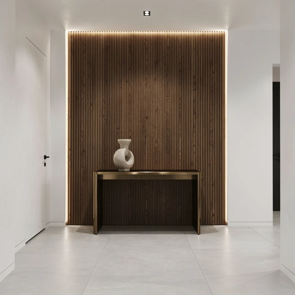 1. Go Fluted or Go Home: Vertical Oak Luxe