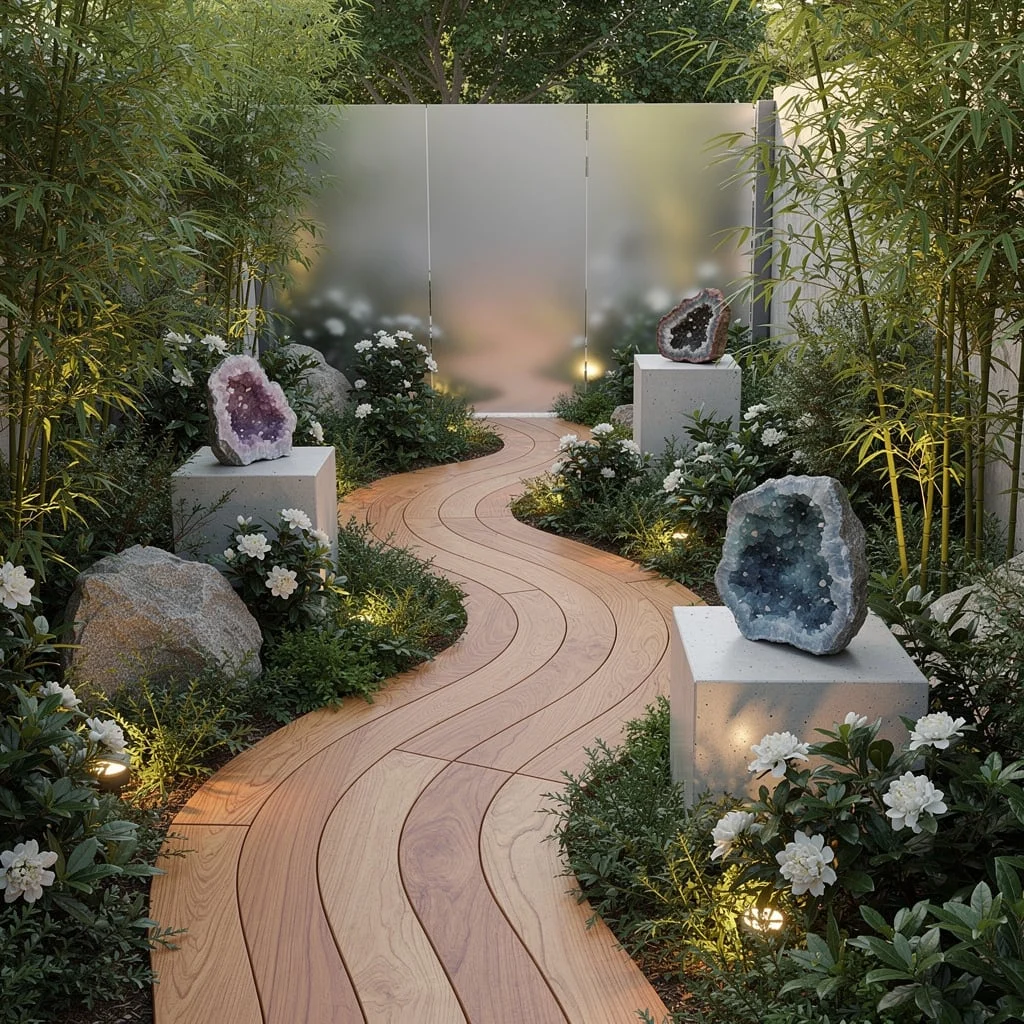 Sensory Path: Timber, Jasmine, and Uplighting Genius