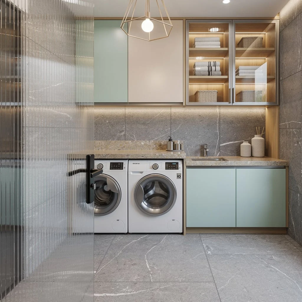 Pastel Perfection: Basalt, Ribbed Glass, and Storage Magic