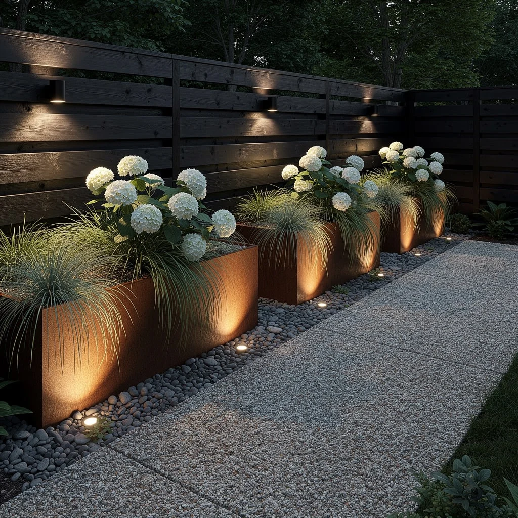 Go Moody with Charred Black Slats and Corten Drama
