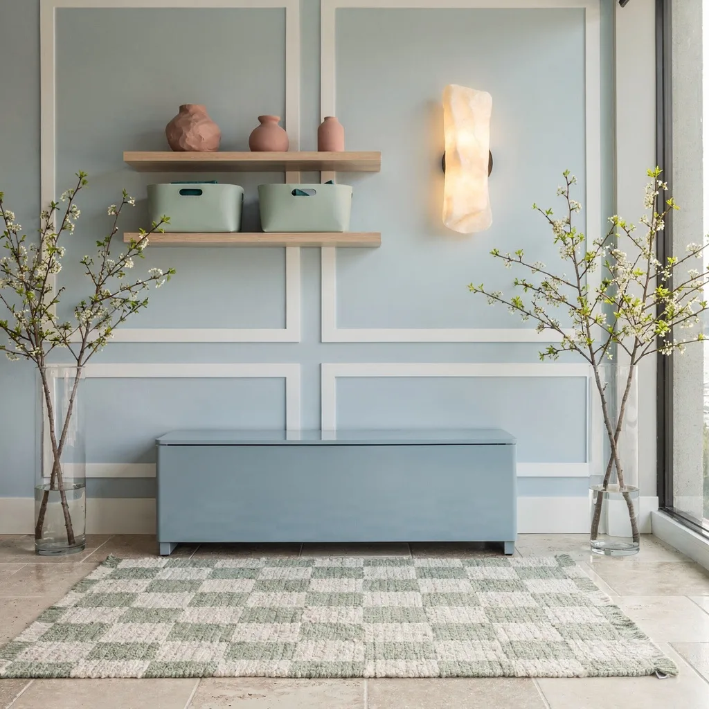 Sky Blue Entryway: First Impressions Never Looked So Chill