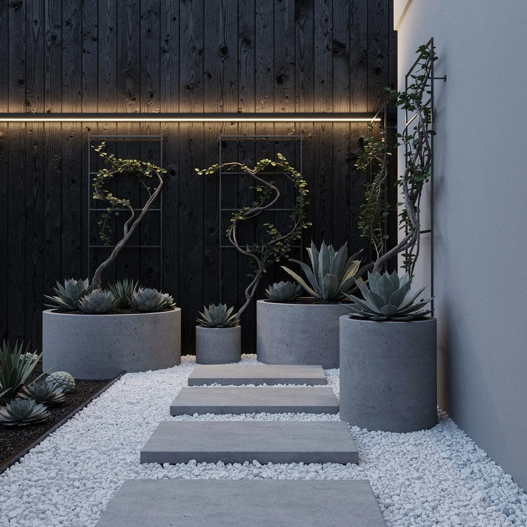 Make It Gallery: Concrete Steppers & Charred Timber