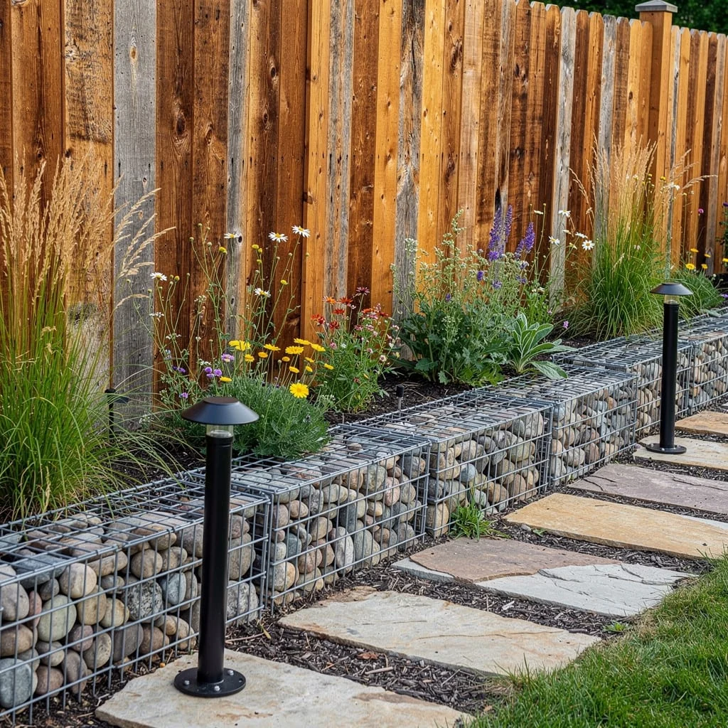Get Rugged: Reclaimed Barn Wood, Gabion Beds, and Prairie Power