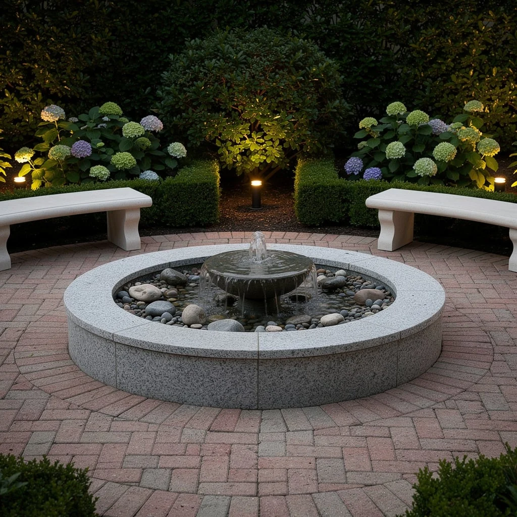 Channel Timeless Elegance with Bubbling Granite Fountains