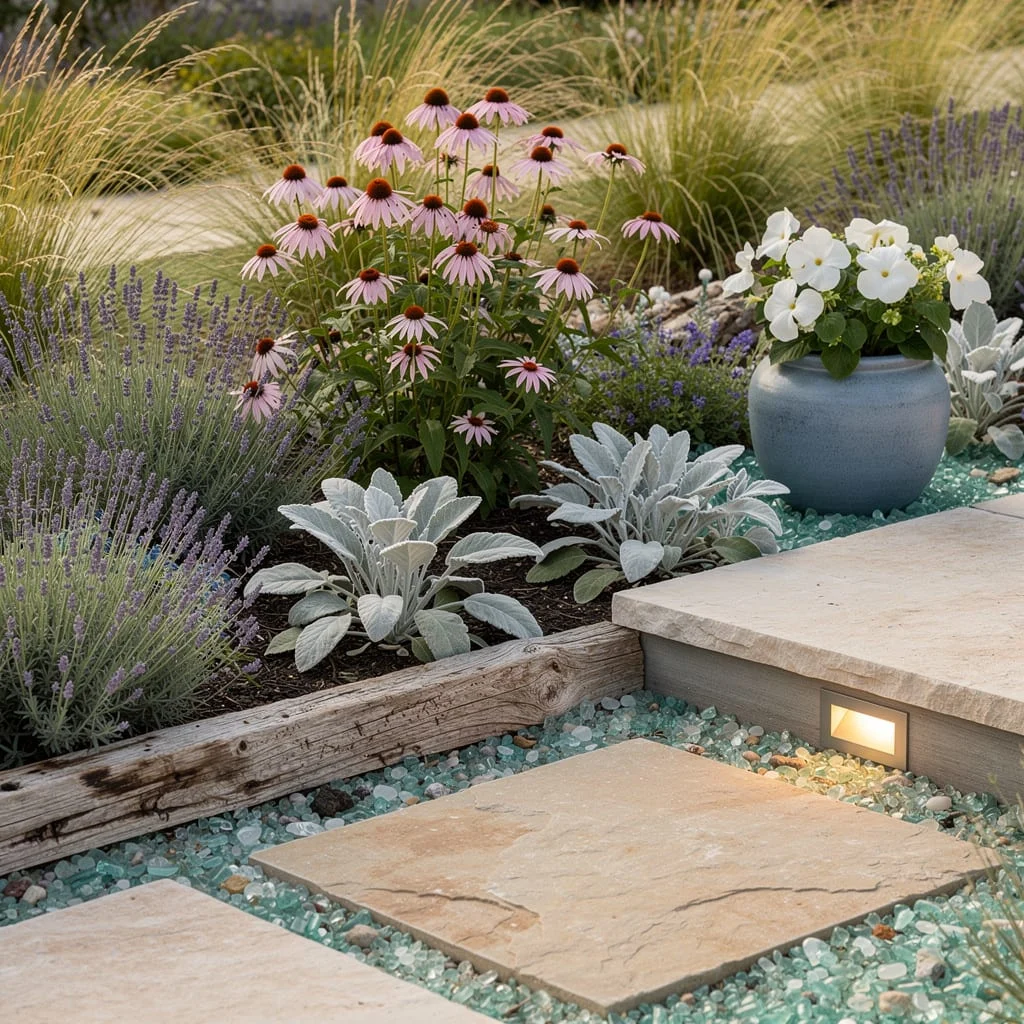 Coastal Chill With Driftwood, Sea Glass, and Lavender