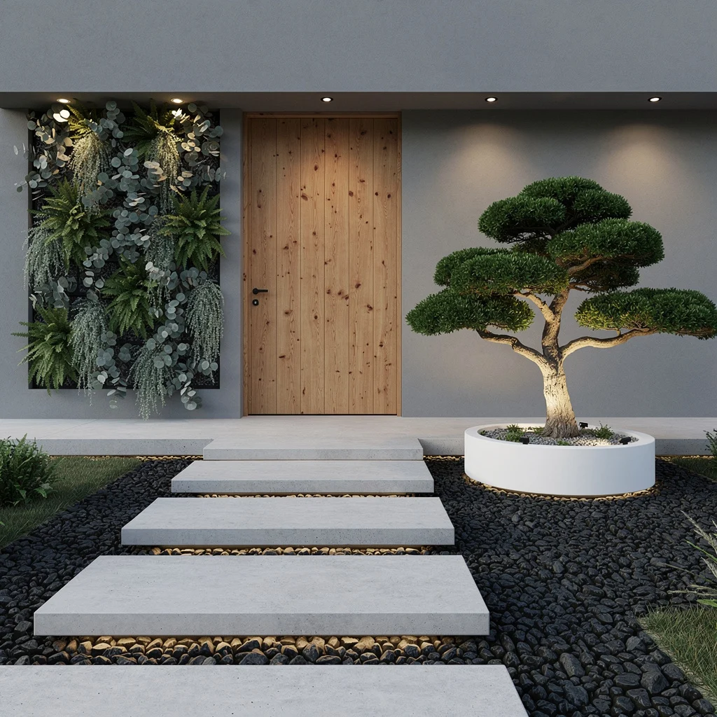 Float Your Steps: Concrete, River Rock, and Cloud Tree Power