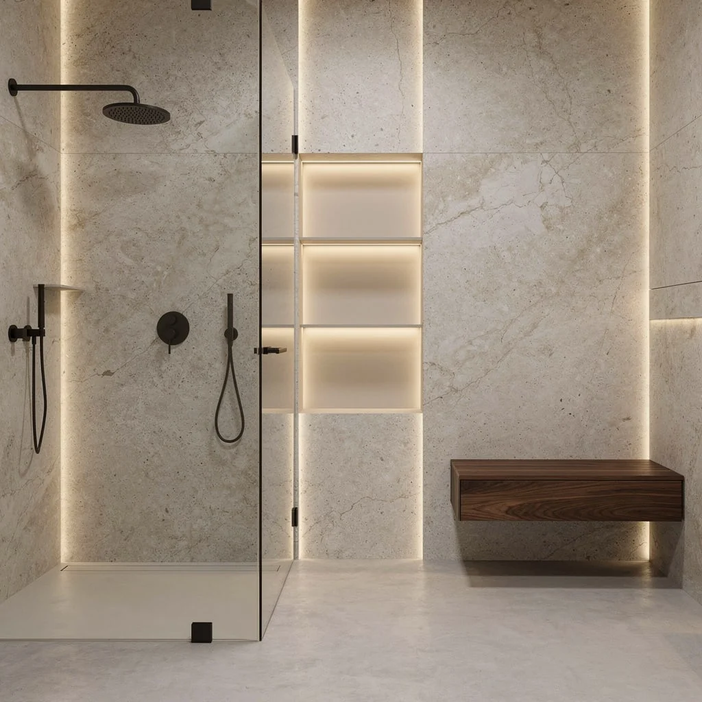 Brutalism for the Stylish: Concrete-Look Porcelain Slabs