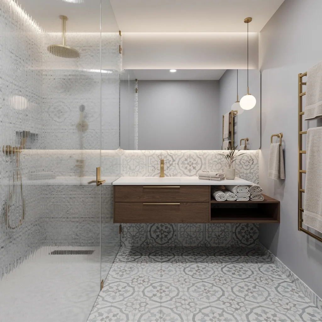 Pattern Play: Moroccan Tile Stickers, Dove Gray, and Frame-Free Shine