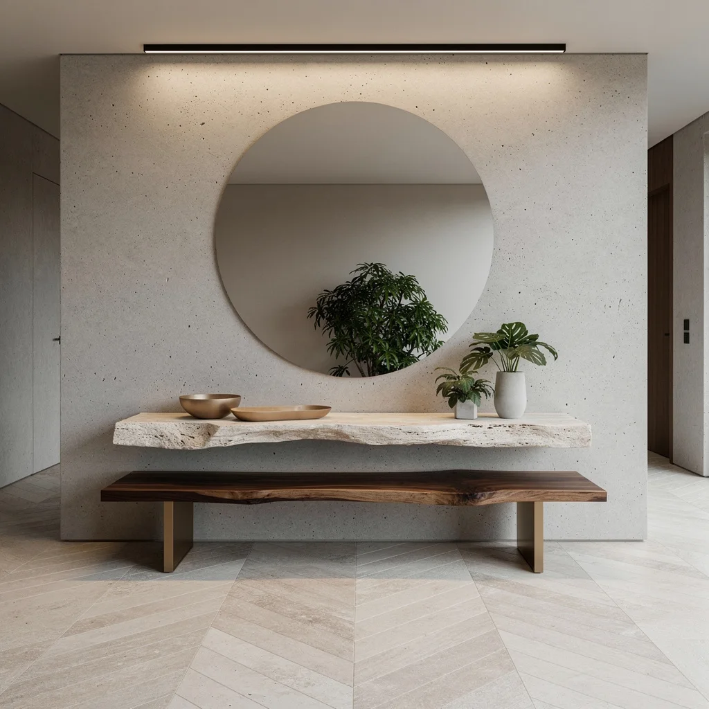 Organic Gallery: Float Walnut, Concrete Everything