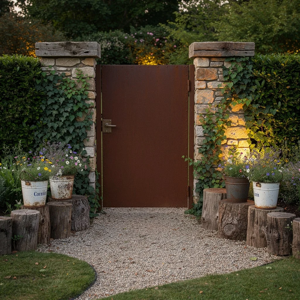 Make Your Entrance Worth the Drama with a Corten Steel Gate