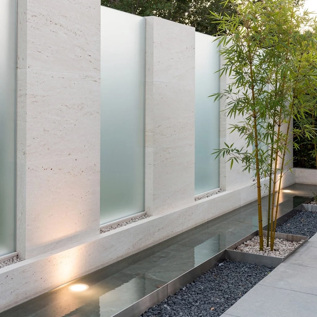 Seriously Chill: Limestone, Glass, and Spa Bamboo