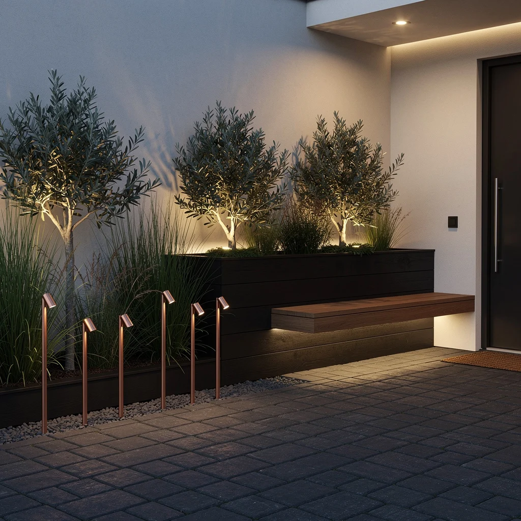 Copper Spike Lights: Contrast That Pops