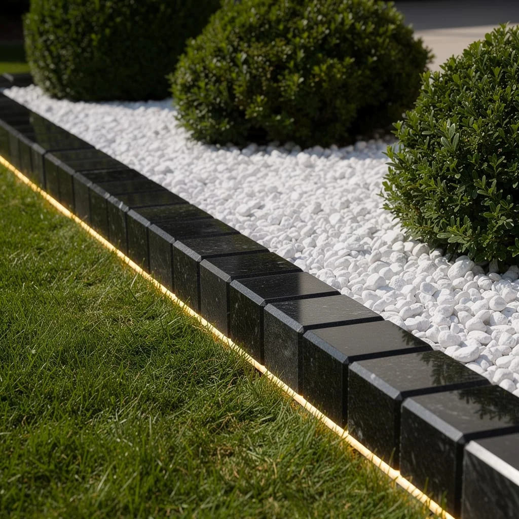 Channel Modern Royalty with Black Granite and LED Drama