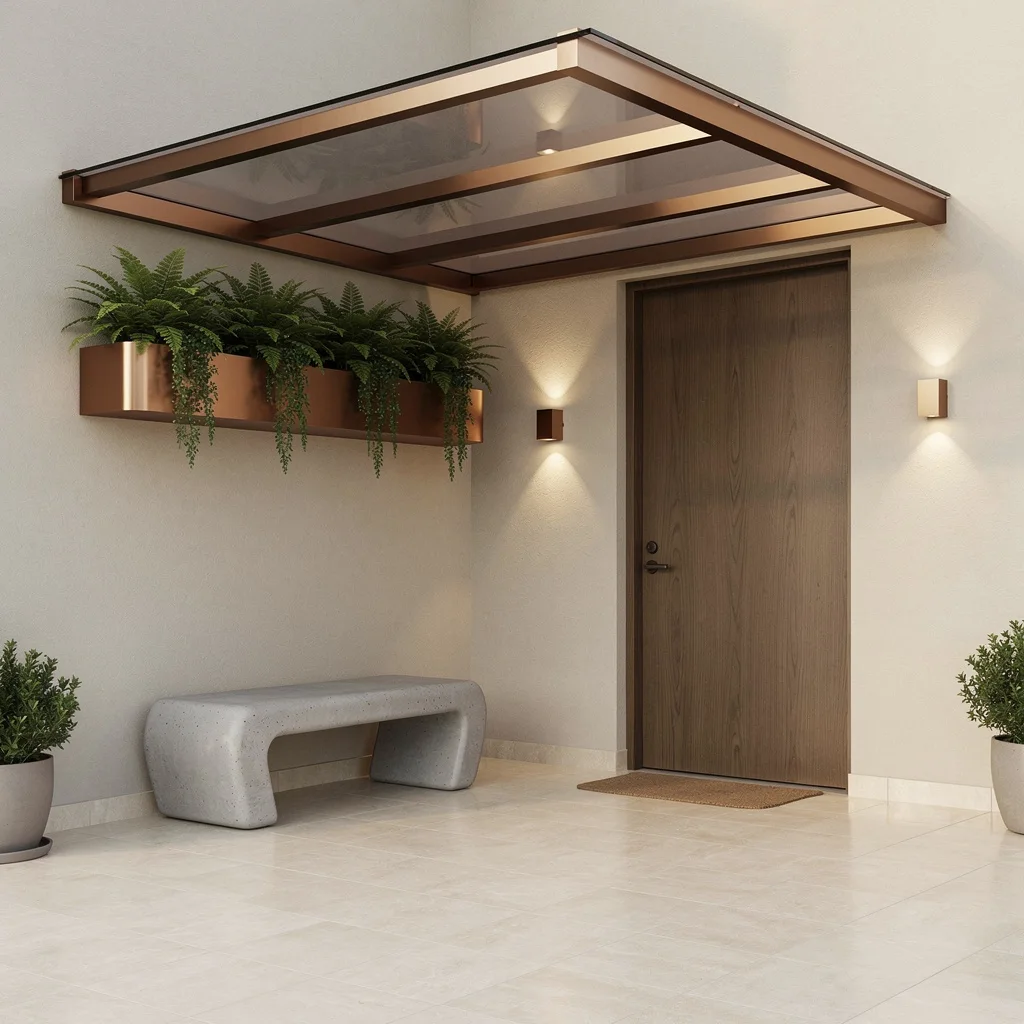 Porcelain Tile and Bronze Glass–Quiet Flex Porch