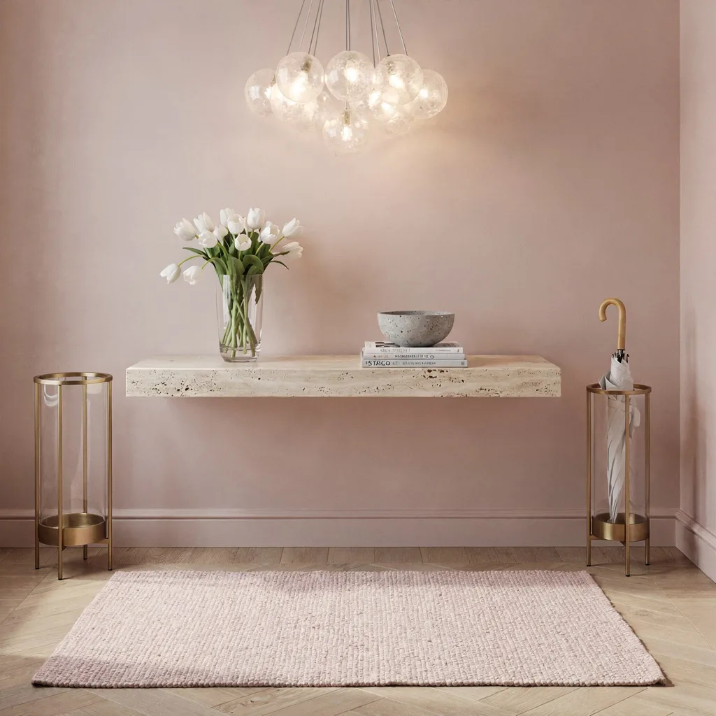 Spring Blush with Travertine—But Make It Designer