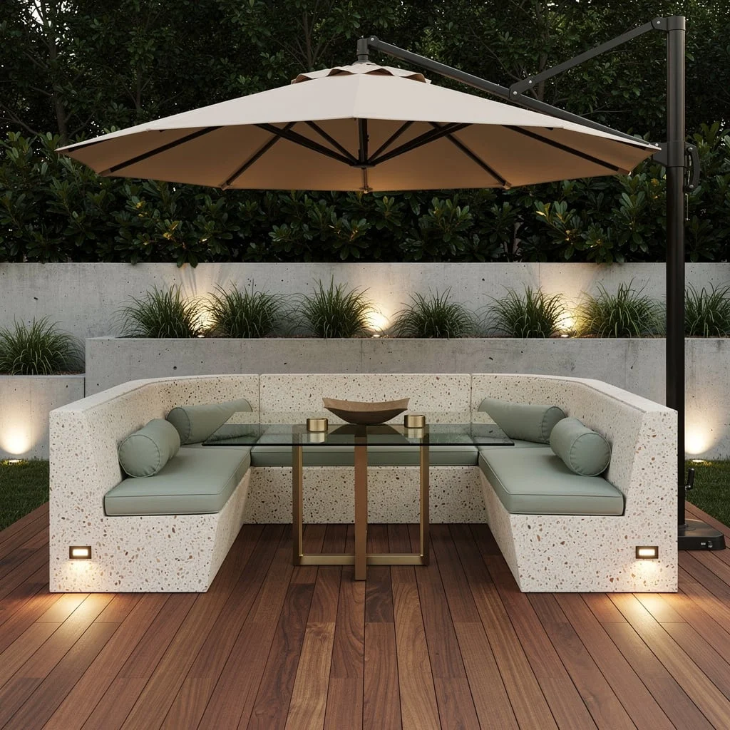 Brag-Worthy Alfresco Lounge/Dining That Outsmarts the Weather