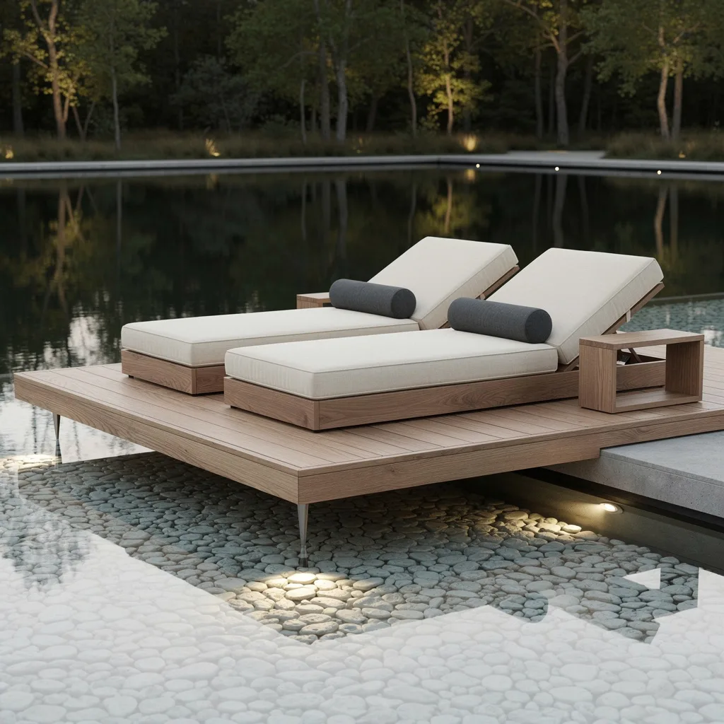 Float Your Lounge by the Water—Minimalism Required