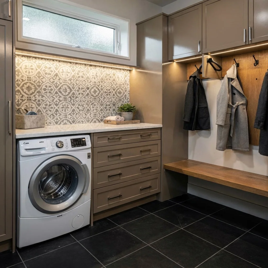 Mosaic Backdrops and Matt Black Floors – Go Modern High-End