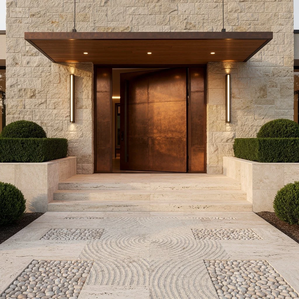 Copper Door & Travertine—Time To Go Full Gatsby